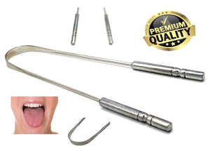 TONGUE CLEANER SCRAPER | STAINLESS STEEL | FRESHER BREATH DURABLE | SELECT 1/2/3