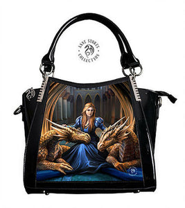 Anne Stokes Womens Lenticular 3D Art Handbags Fantasy Gothic Shoulder Bag Black