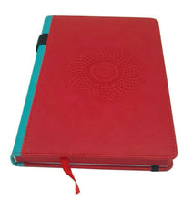 Load image into Gallery viewer, Notebook A5 Hardback PU Leather Journal Notepad, Pen Holder Ribbon Inner Pocket