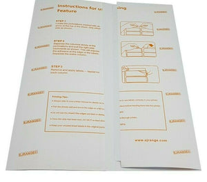 EJRange Address Labels 100 Sheet White A4 Sticky Self-Adhesive Inkjet Laser Printer Peel