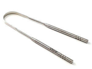 STAINLESS STEEL TONGUE CLEANER / ORAL HYGIENE SCRAPER STAINLESS STEEL