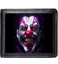 Load image into Gallery viewer, Lenticular Wallet,Tribal Dragon, Firebreather ,Fire Skull ,Reaper, Keep Smiling