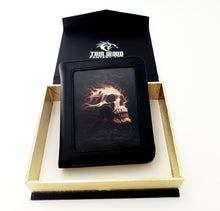 Load image into Gallery viewer, Lenticular Wallet,Tribal Dragon, Firebreather ,Fire Skull ,Reaper, Keep Smiling