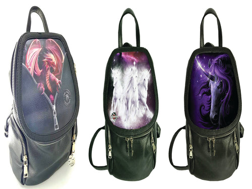 Peeping Dragon,Black magic,Cosmic Unicorns Backpack