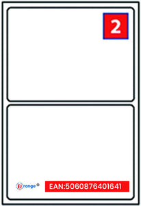 EJRange Address Label White Self Adhesive A4 - 1000 Sheets