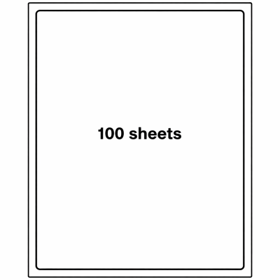 100 Sheets Address Labels